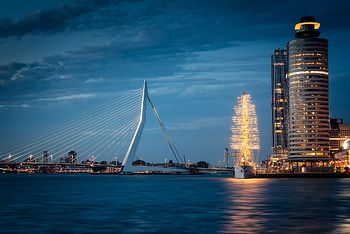 Rotterdam Skyline, Travels, Cityscape graphy HD wallpaper
