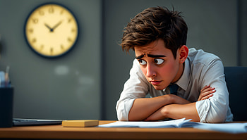 Wage Slave: A Ultra of Despair, sadness, office, Time, work HD wallpaper