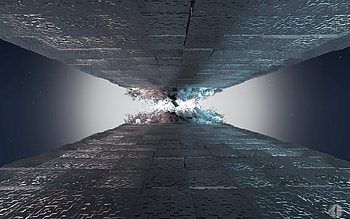 Abstract crash, space, abstract, 3d, crash HD wallpaper