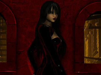 Woman, fantasy, 3d, dark HD wallpaper