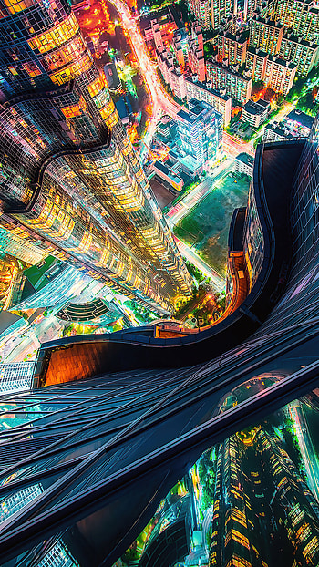 Busan skyline, Towering skyscrapers, Stunning views, Premium HD phone wallpaper