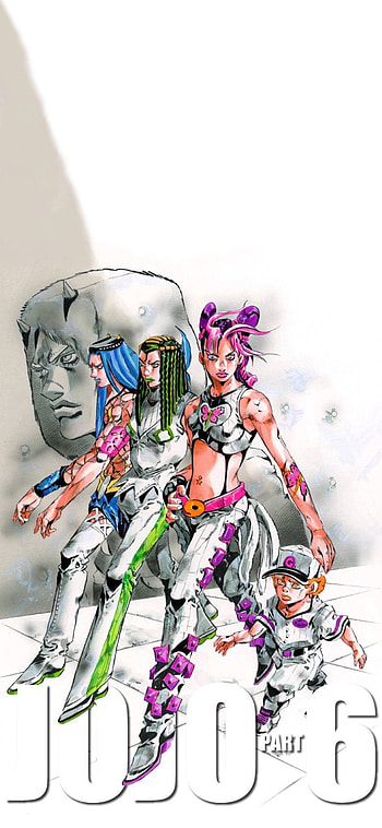 Jojo Part 6, fashion design, art, trendy, joylne, hermes, weather report, jotaro, netflix, anime HD phone wallpaper
