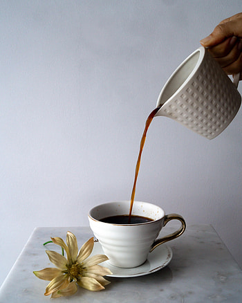 Food, Coffee, Flower, Cup, Drink, Beverage, Teapot, Kettle HD phone wallpaper