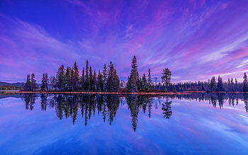 Lake Reflection Norway, water, reflection, norway, lake HD wallpaper
