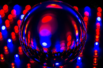 Reflection, Glare, Miscellanea, Miscellaneous, Neon, Ball HD wallpaper
