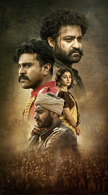 RRR, people_in_nature, Telugu_movie HD phone wallpaper
