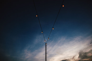 Sky, Dark, Lamp, Illumination, Lighting, Wires, Wire, Lamps HD wallpaper