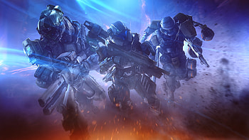 Soldiers, Halo, Spartans team, video game HD wallpaper