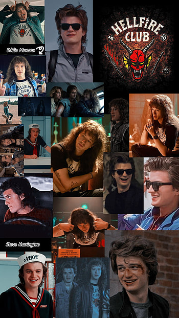 Eddie and Steve Collag, Aesthetic, collage, stanger HD phone wallpaper