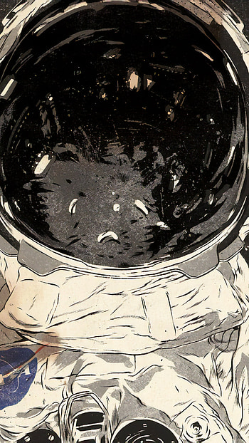Space Nightmare, Sci Fi, astronaut HD phone wallpaper