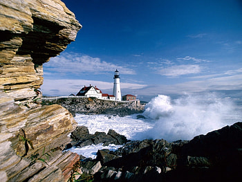 Landscape, Nature, Sea, Lighthouses HD wallpaper
