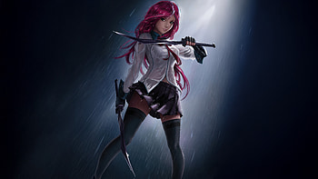 Battle Academy Katarina League Of Legends, katarina-league-of-legends, league-of-legends, games, fantasy-girls, artist, artwork, art, digital-art, video-games, deviantart HD wallpaper