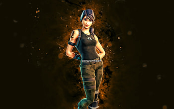 Headhunter Prime, , brown neon lights, Fortnite Battle Royale, Fortnite characters, Headhunter Prime Skin, Fortnite, Headhunter Prime Fortnite HD wallpaper