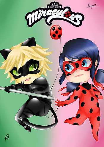 ... Miraculous - Tales of Ladybug and Cat Noir - Chibi by SrtaSabakuno HD phone wallpaper