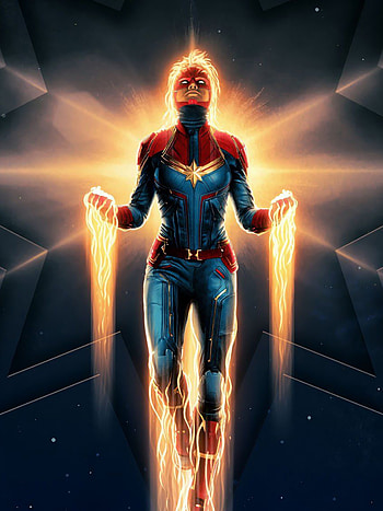 Ms. Marvel, Comics superheroine, Captain Marvel movie, PC HD phone wallpaper
