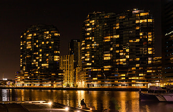 Cities, Lights, Night City, Loneliness, Alone, Lonely HD wallpaper