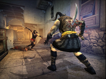 prince of persia the two thrones, videogame, fight, demon, prince of persia, action, 3d, abstract, kill, fast, game HD wallpaper