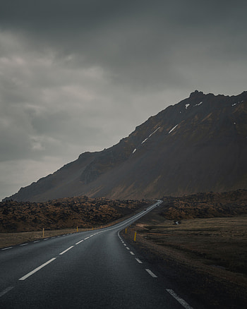 Nature, Mountain, Road, Markup, Fog, Asphalt HD phone wallpaper