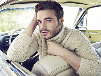 Richard Madden, white, man, car, actor HD wallpaper