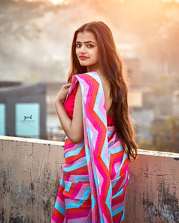 Dipika Rana, orange, standing, Instagram HD phone wallpaper