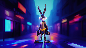 Bat Bunny, batman, superheroes, artwork, digital-art, artist, behance HD wallpaper