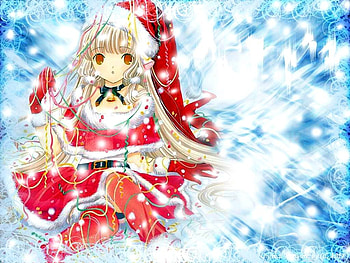 Chobits Christmas, chii, chi, chobits, christmas, santa HD wallpaper