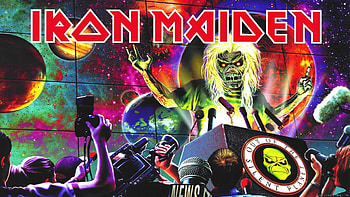 Iron Maiden Band Music, Iconic band logo, Symbol of metal, Recognizable insignia HD wallpaper