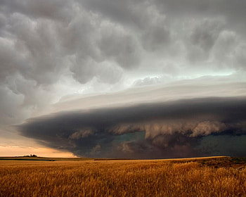 Cumulonimbus Cloud Nebraska, force, wheat, field, cloud HD wallpaper