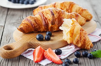 Croissant , Background , Delicious, Gourmet HD wallpaper