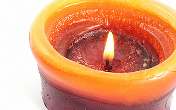 Fire, Miscellanea, Miscellaneous, Close-Up, Candle, White Background HD wallpaper