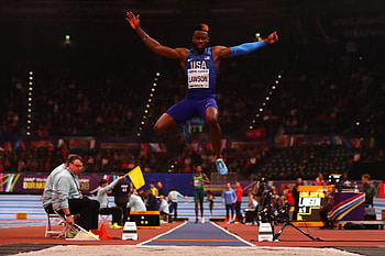 Jarrion Lawson, Long Jump HD wallpaper