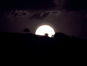 Sundown, abstract, wp, dark HD wallpaper