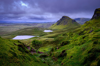 Landscape, Nature, Grass, Rock, Hills HD wallpaper