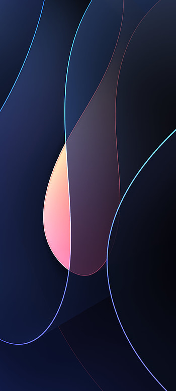 Dark Colorful Neon Mobile Red Blue, Abstract, plant, nature, colors HD phone wallpaper