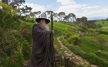Hobbiton, Gandalf the White HD wallpaper