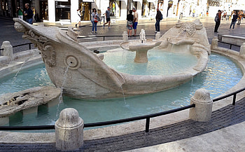 Barcaccia Fountain, Travels, Bernini, Baroque sculpture HD wallpaper