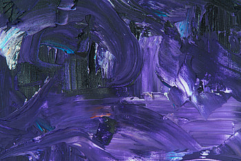 Blue painting, brush marks, artwork HD wallpaper
