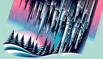 Winter Icicles Forest, icicle, winter, forest, Abstract, Digital Art HD wallpaper