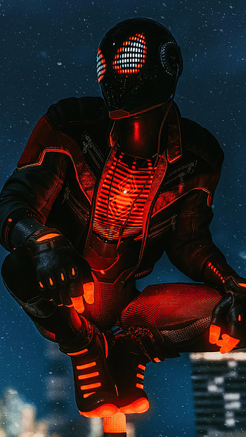 Spider man , red, light HD phone wallpaper