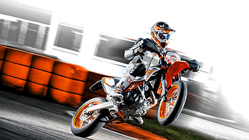 KTM Supermoto, KTM HD wallpaper