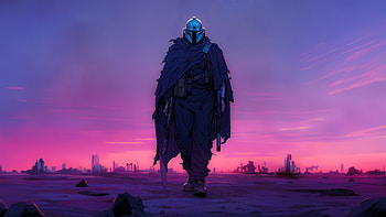 Mandalorain Minimal , the-mandalorian-season-3, the-mandalorian, tv-shows, minimalism, minimalist, artist, artwork, digital-art HD wallpaper