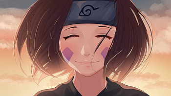Rin Nohara Clouds Sky Background Naruto HD wallpaper