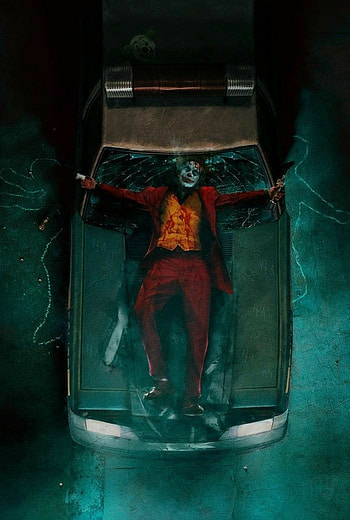 Joker, head, electric blue, car HD phone wallpaper