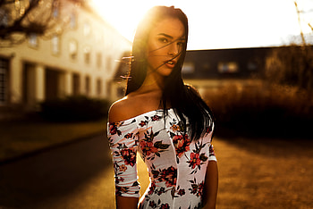 Tanned Girl Black Hair , girls, model HD wallpaper