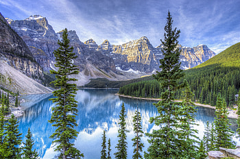 Canada, Miscellanea, Miscellaneous, r, Albert, Alberta, Moraine Lake HD wallpaper