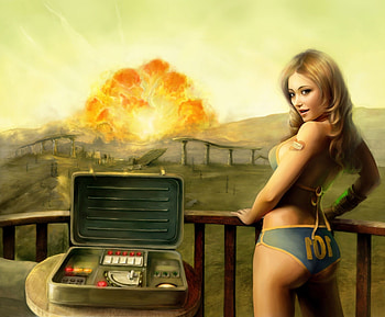 tenpenny babe Fallout 3 girl explosion HD wallpaper