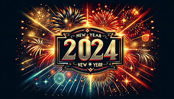 New Year 2024 Fireworks Celebration, 2024, New Year 2024 HD wallpaper