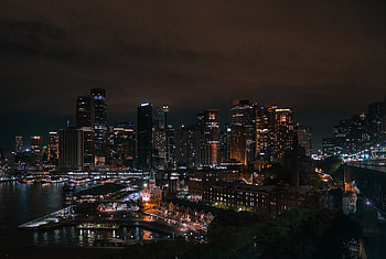 Cities, Sydney, City Lights, Skyscrapers HD wallpaper