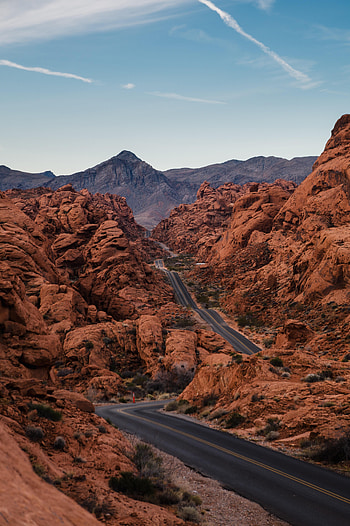 Nature, Mountains, Rocks, Road, Winding, Sinuous, Sandy HD phone wallpaper