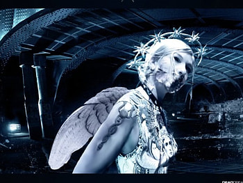 Decay of Destiny, wings, winged, scifi, science fiction, woman, future, female HD wallpaper
